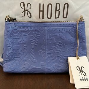 NWT HOBO Periwinkle Blue Leather Wristlet